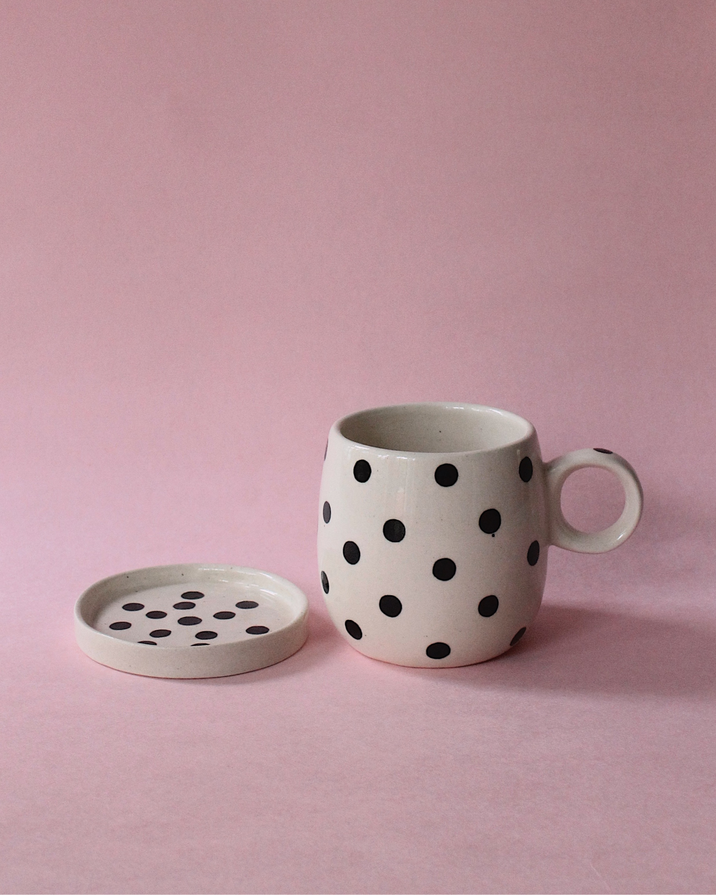 Polka Pop Set (Mug+Saucer)