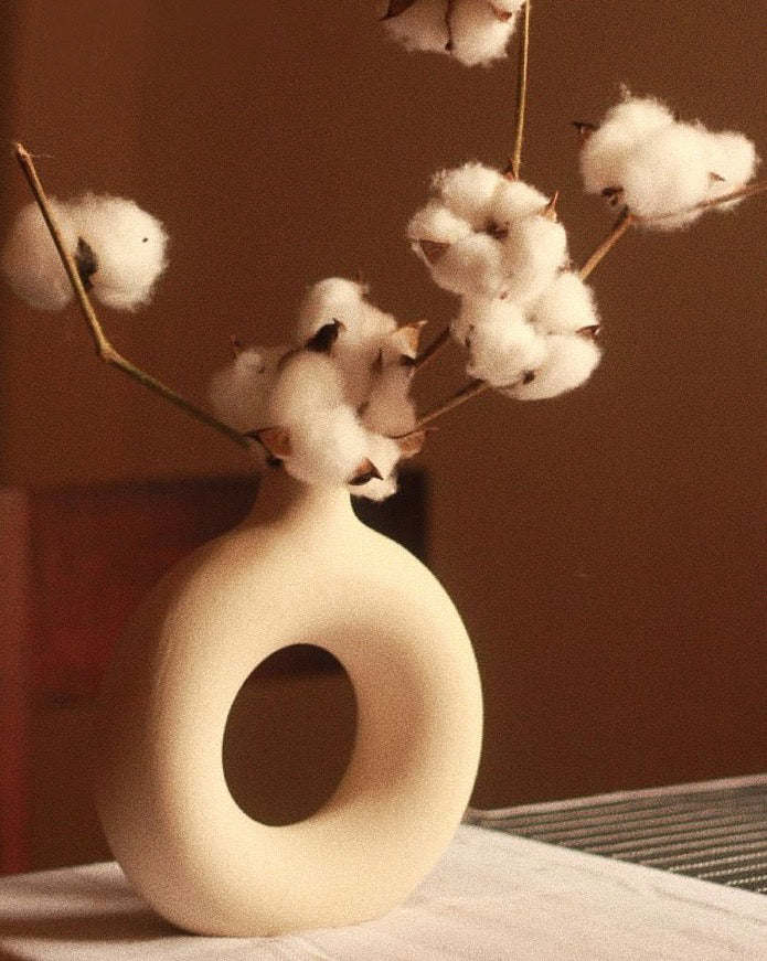 12" - 8" - 6" Polo Vase: Off-White