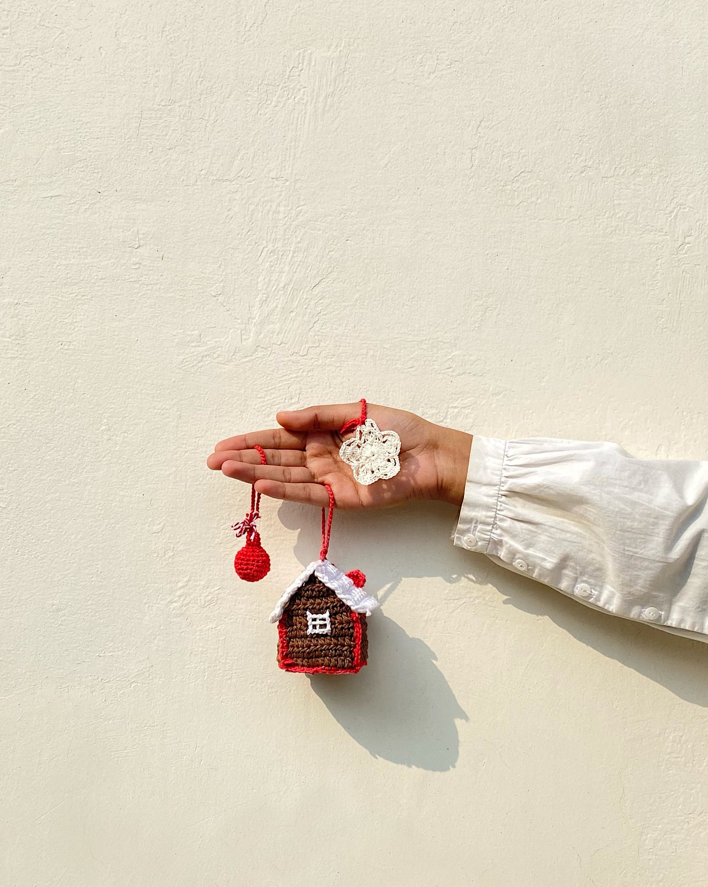 Merry Set(crochet house,snowflake,bell)