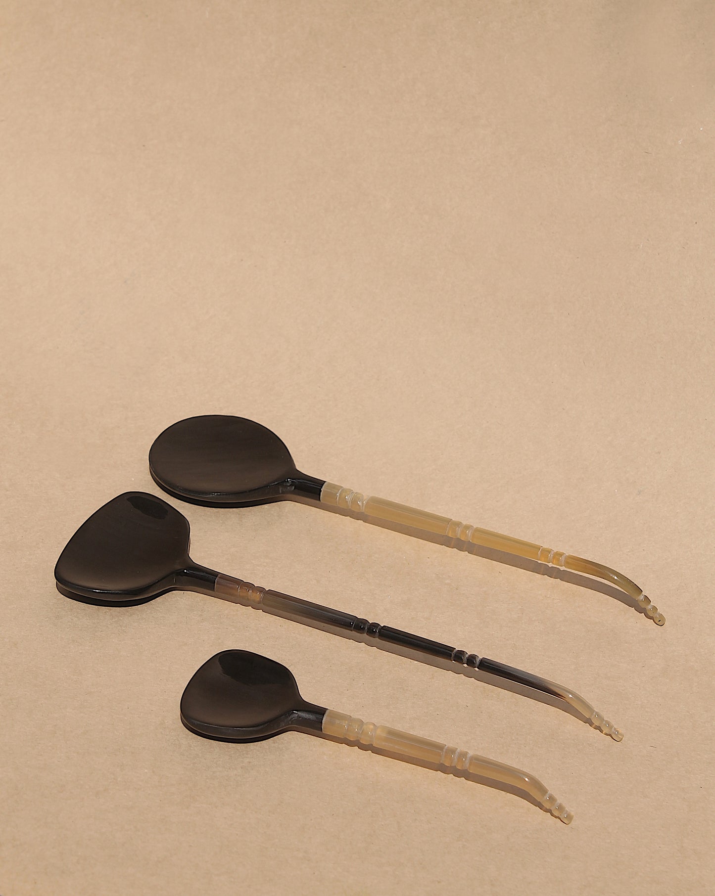Matte black flat cutlery made in India