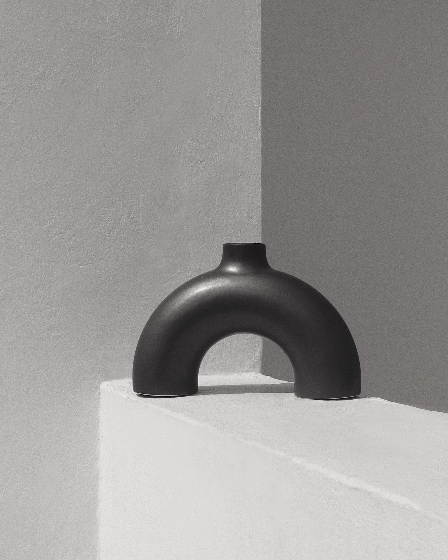 Semi circular polo vase