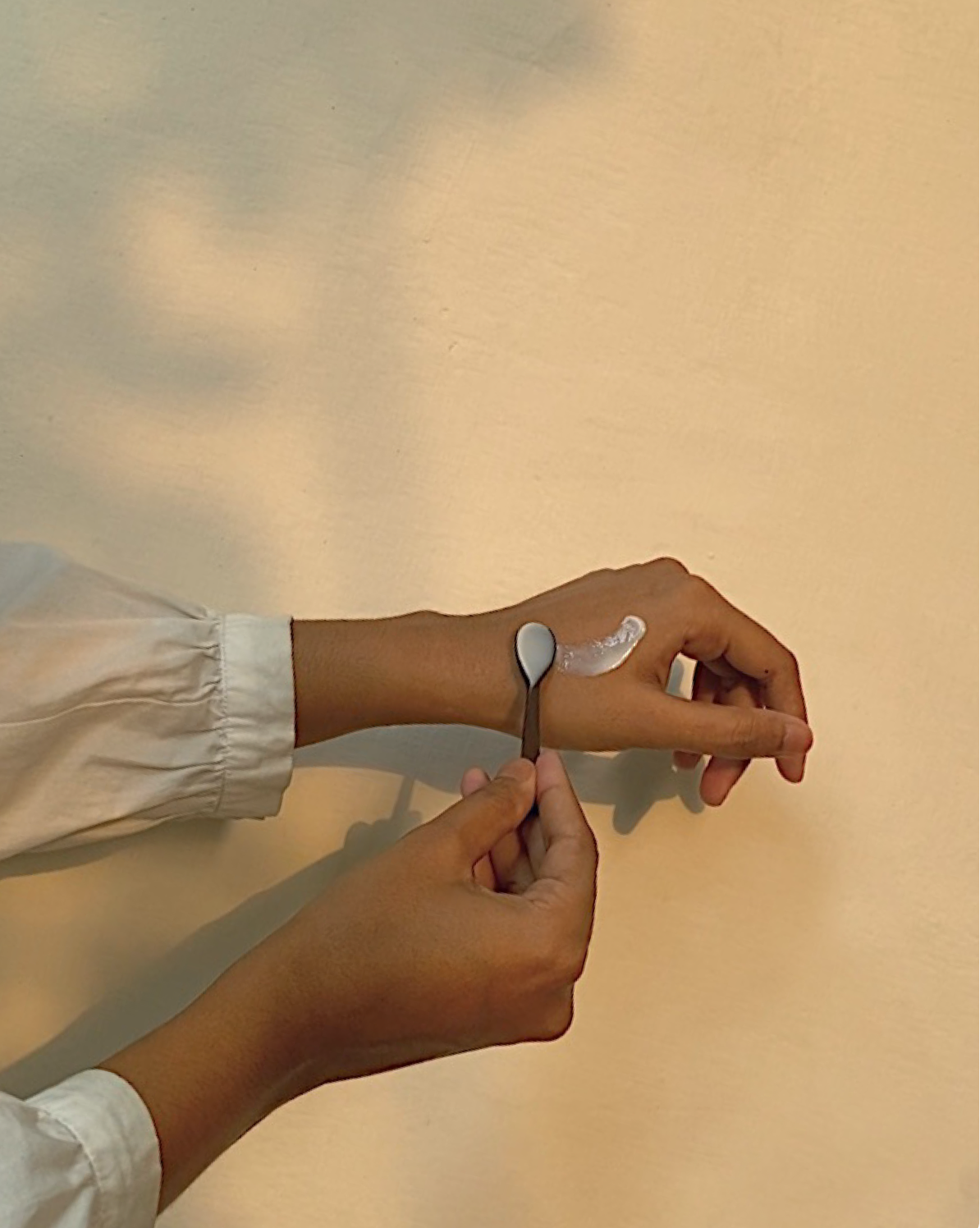 Makeup and cream spoons minimal in design