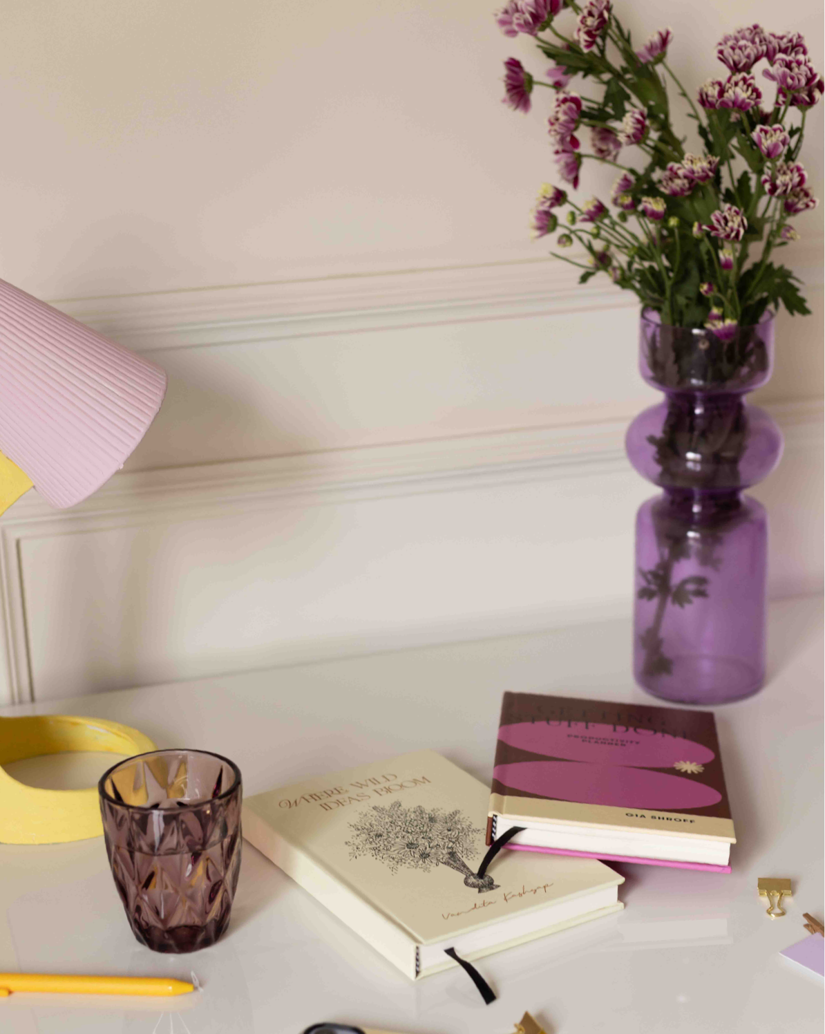 Iris Glass Vase: Millenial Purple