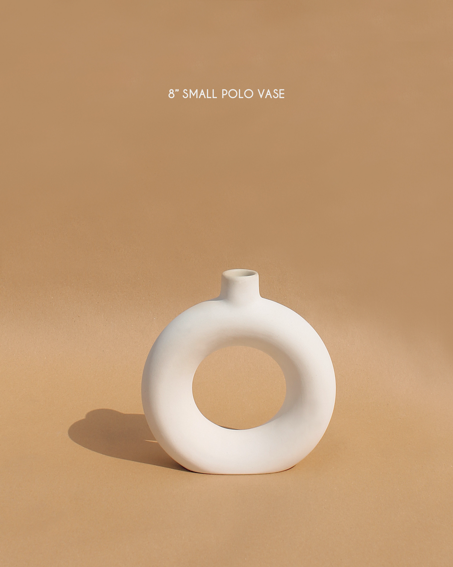 12" - 8" - 6" Polo Vase: Off-White