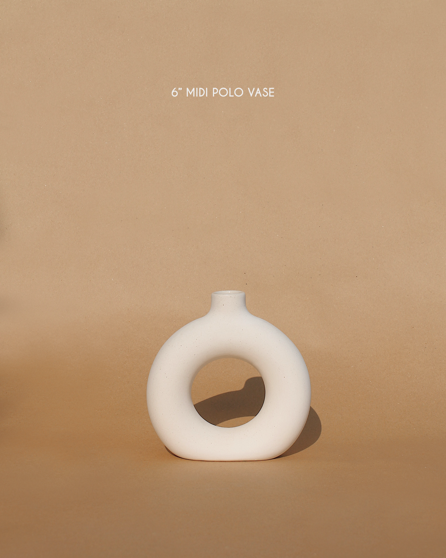 12" - 8" - 6" Polo Vase: Off-White
