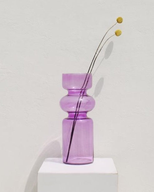 Iris Glass Vase: Millenial Purple