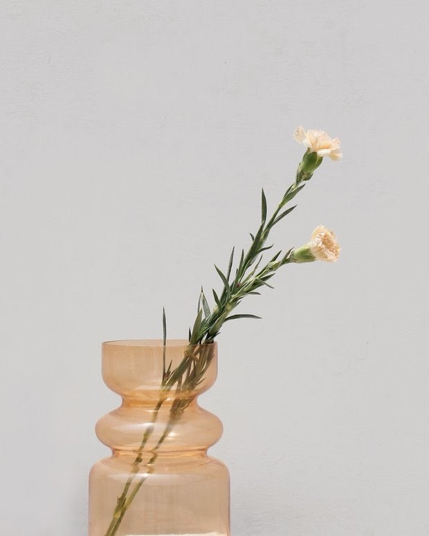 Elsa Glass Vase: Tangerine Orange