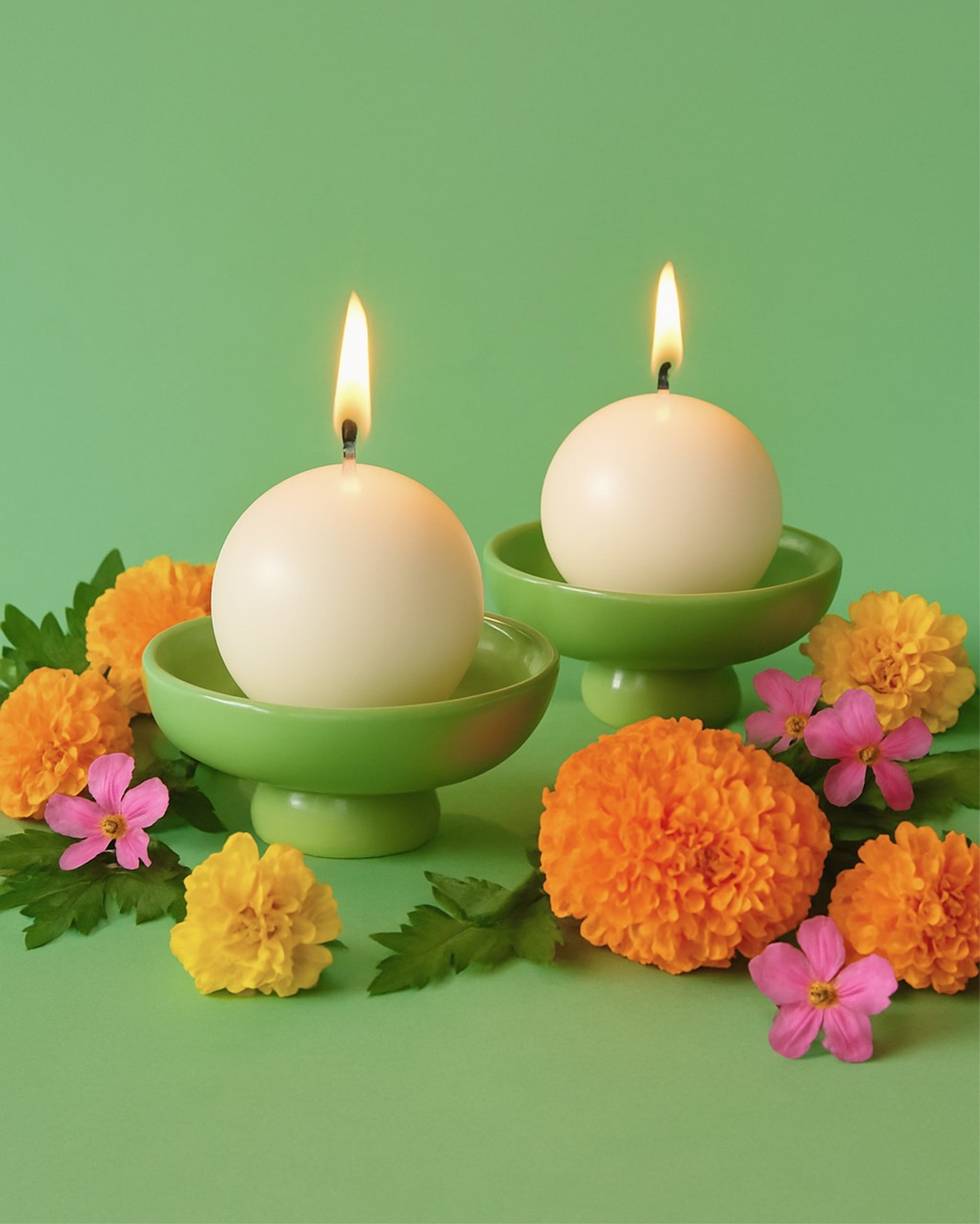Bobble Candles (Set of 4 Round Candles)