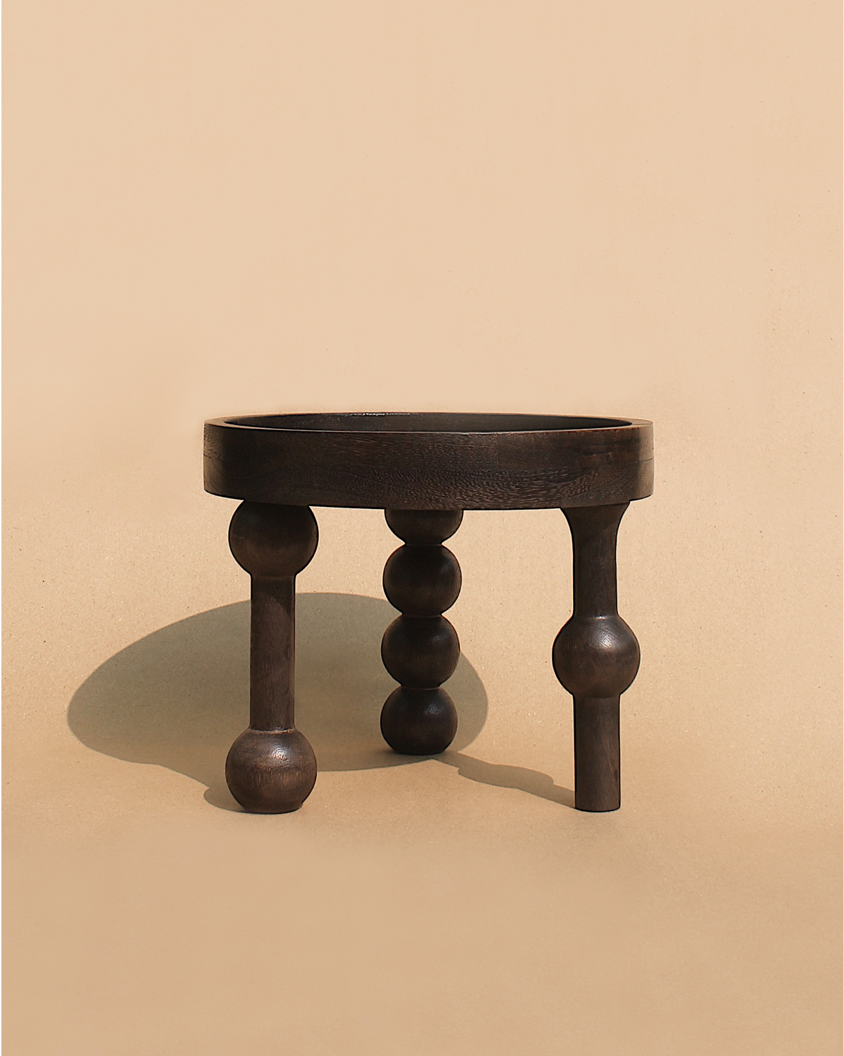 Wooden stool as a decor object