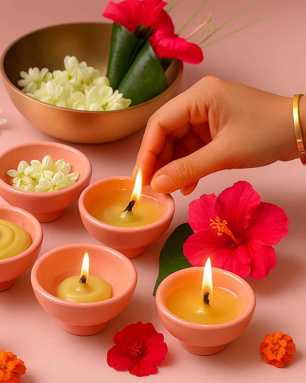 Mini Pedestal Bowls (Set of 4)