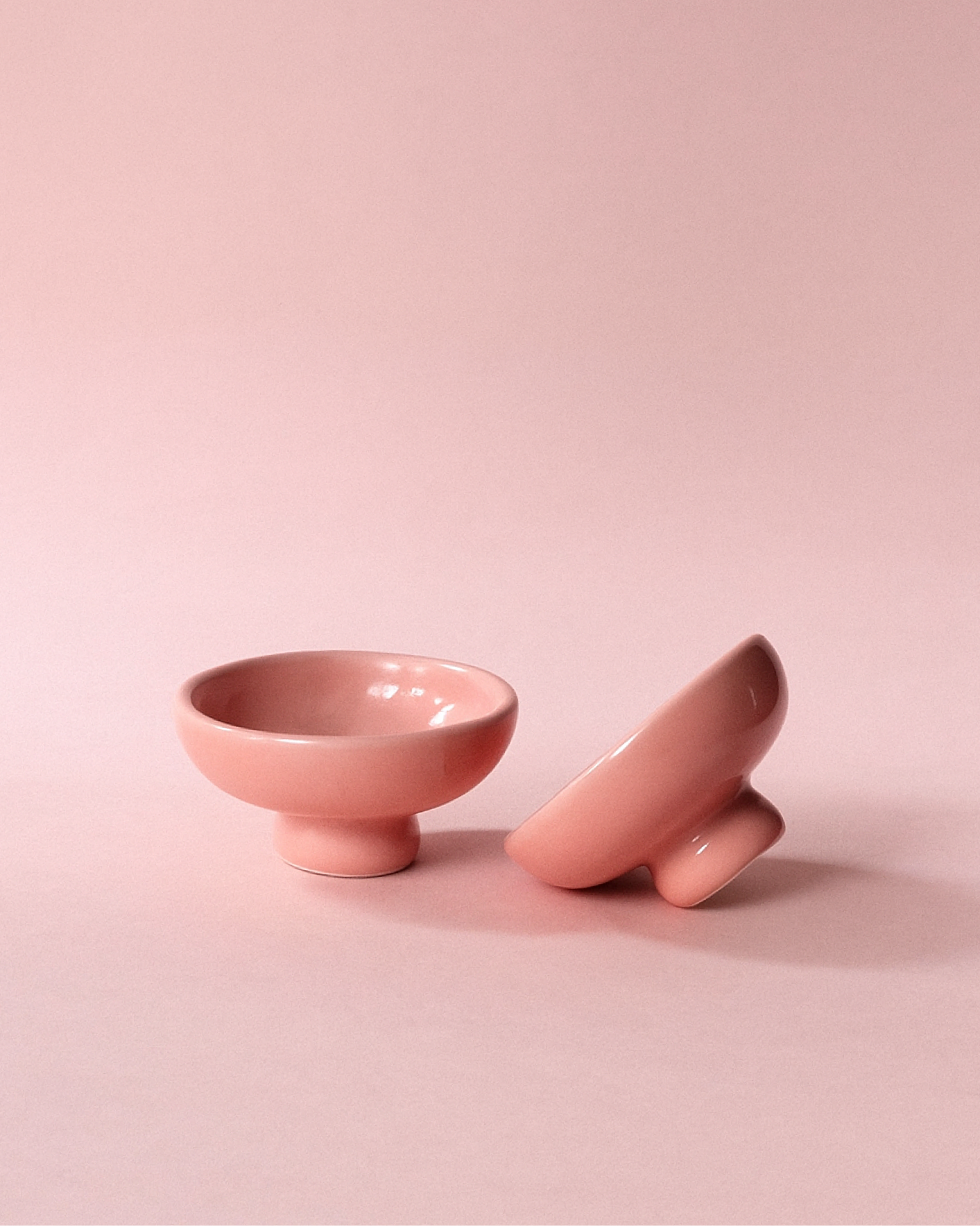 Mini Pedestal Bowl: Powder Pink