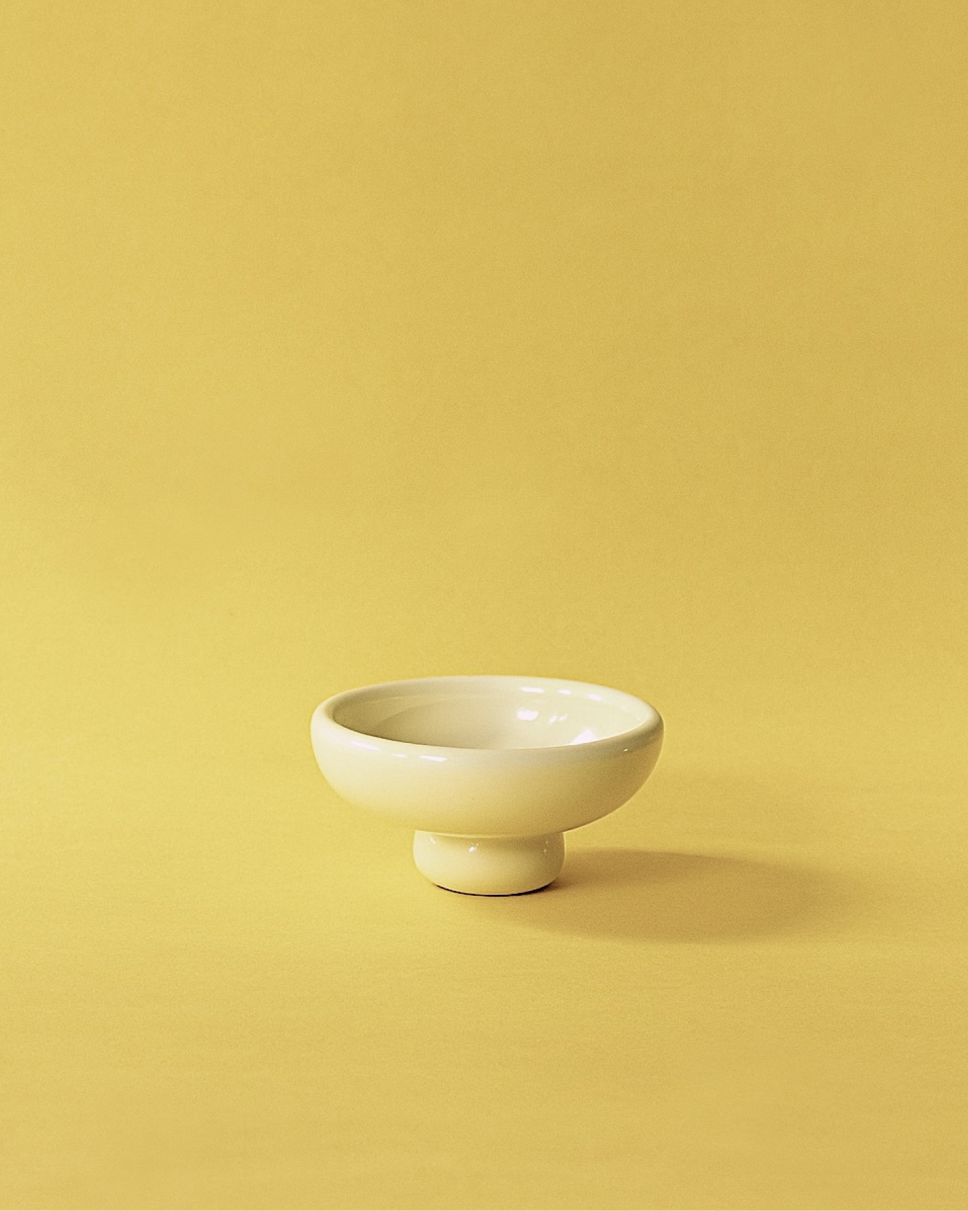 Mini Pedestal Bowl: Butter Yellow