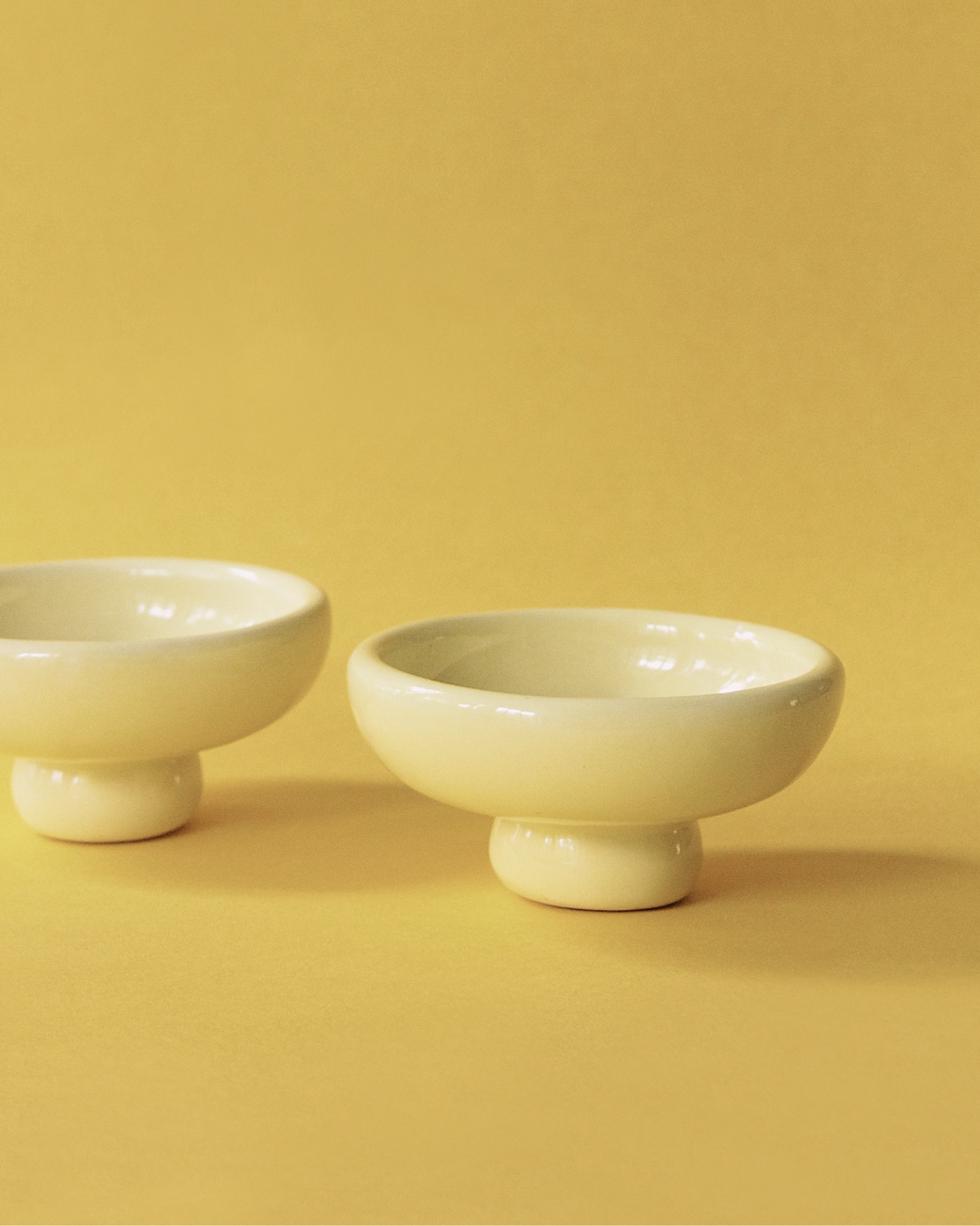 Mini Pedestal Bowl: Butter Yellow
