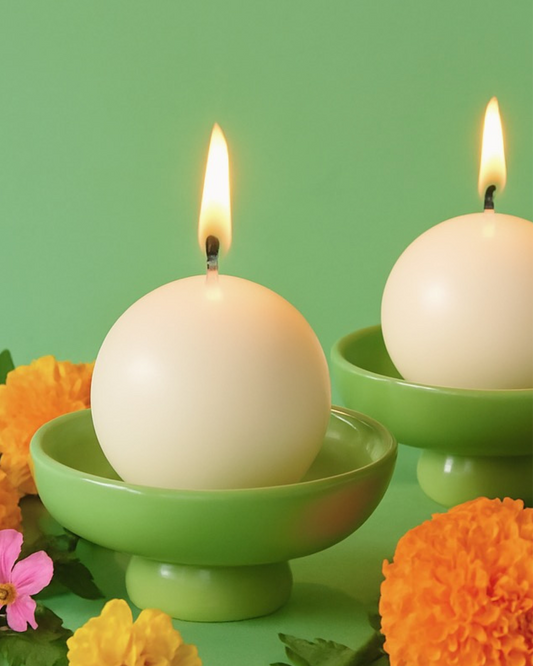 Bobble Candles (Set of 4 Round Candles)