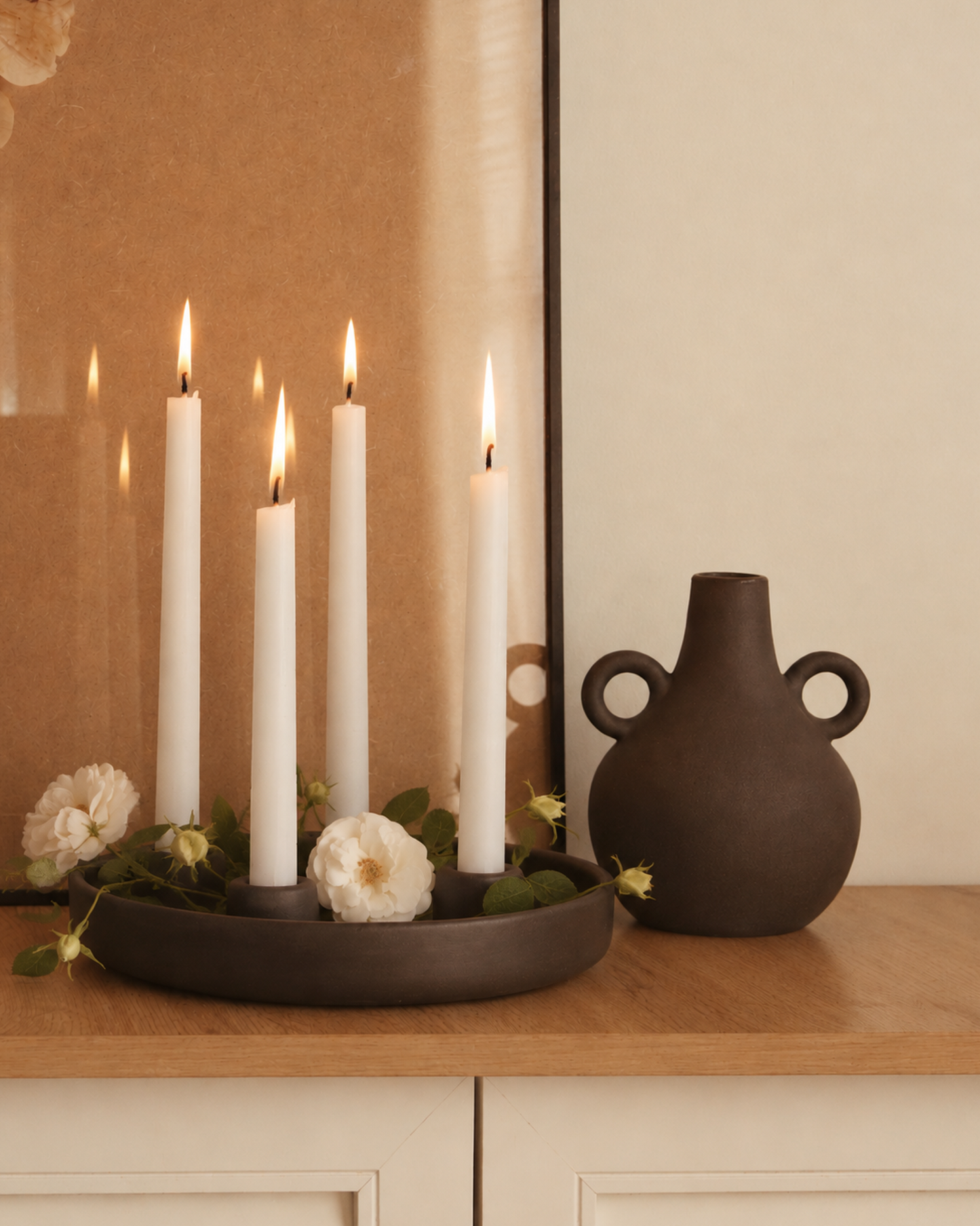 Moira Candle Holder: Wide