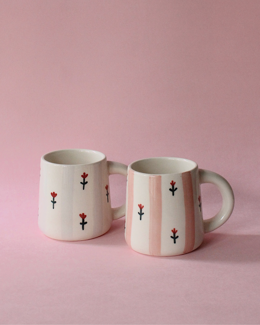 Candy Striped Mug Set (Pre-Order)