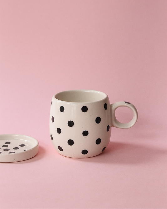 Polka Pop Set (Mug+Saucer)