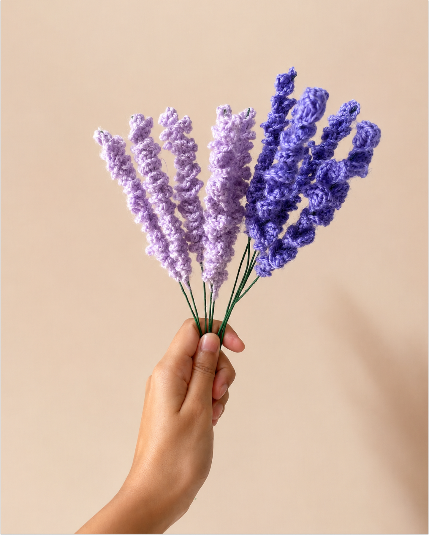 Crocheted Lavender Stick