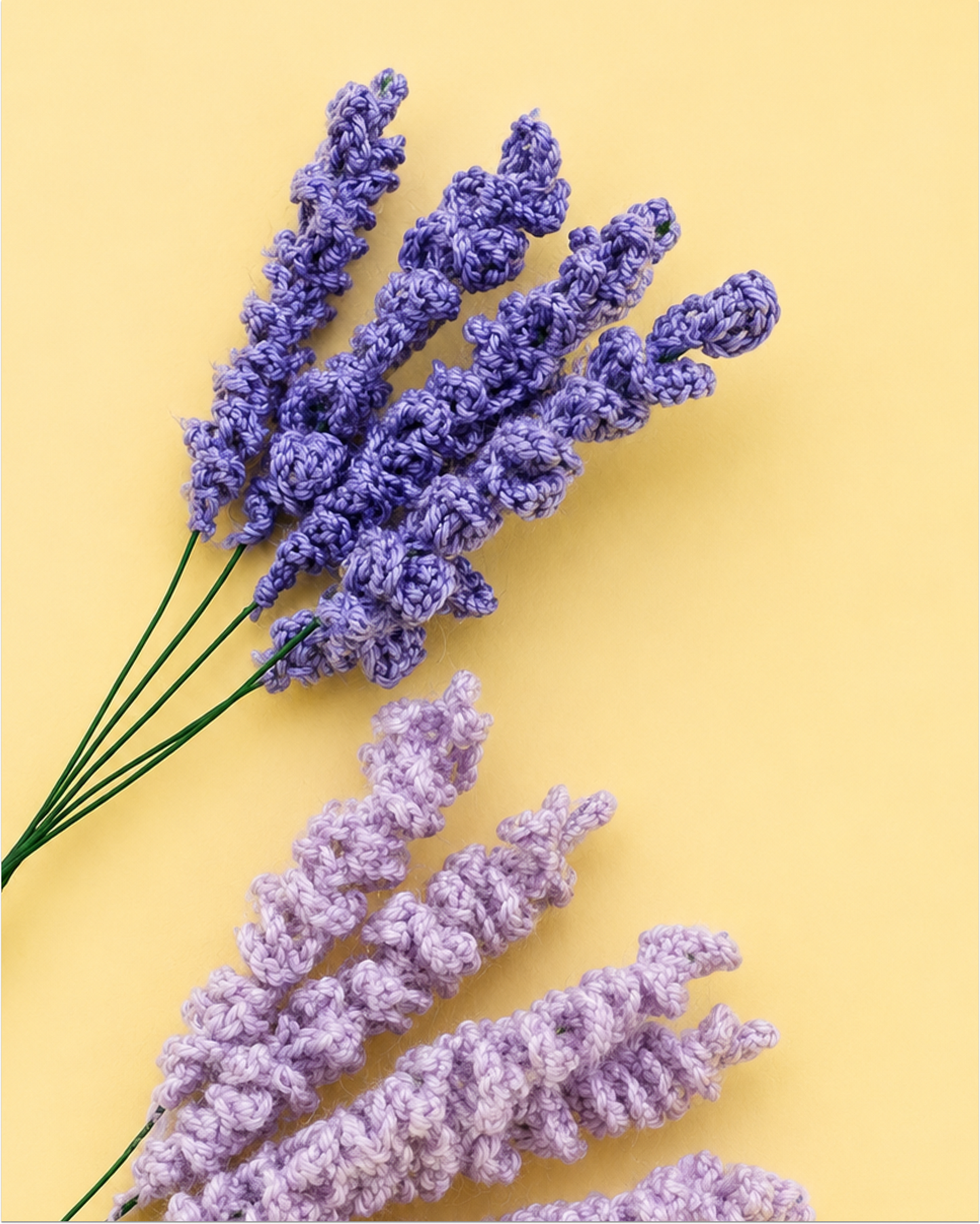 Crocheted Lavender Stick
