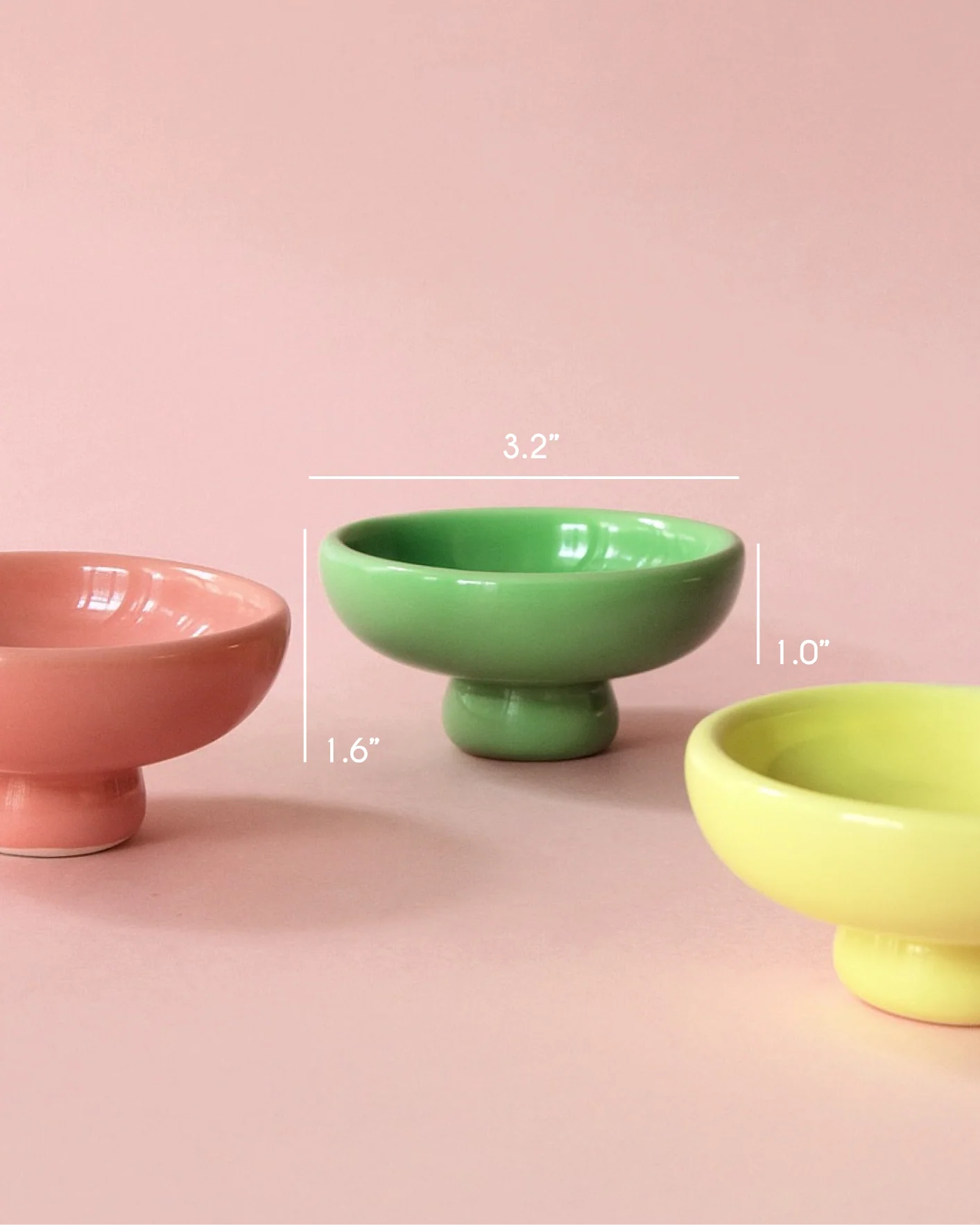 Mini Pedestal Bowls (Set of 4)
