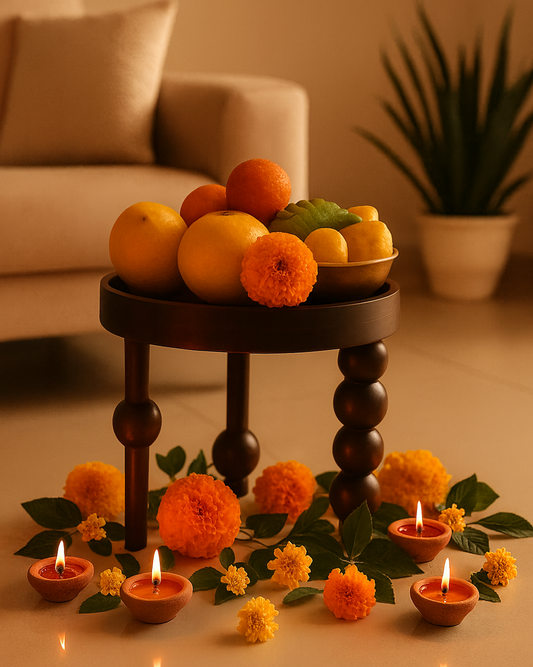 Abacus Wooden Stool