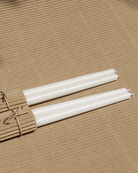 White Taper Candles (Set of 4)