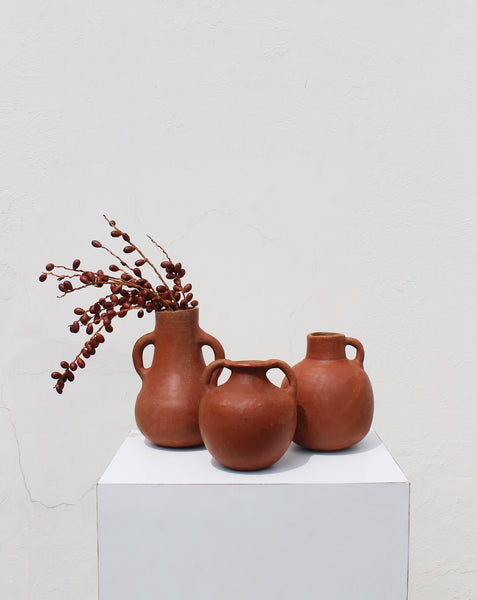 Sculptural Terracotta vase 