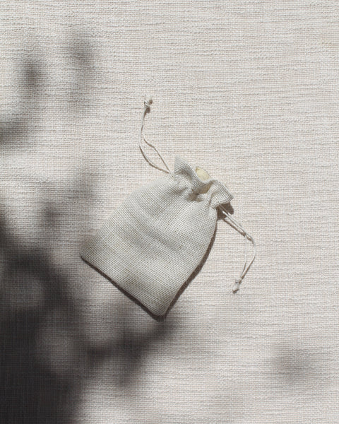 White Jute potli with strings