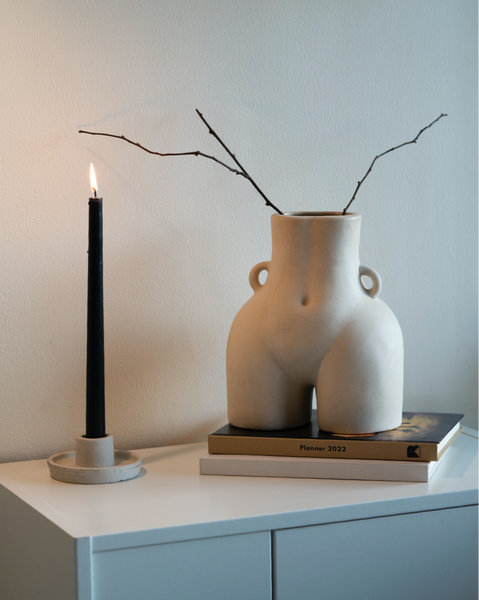 Whirl Ceramic Candle Holder
