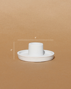 Whirl Ceramic Candle Holder