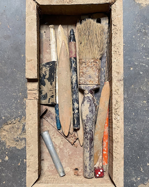 Artisan tool box after a day fo work