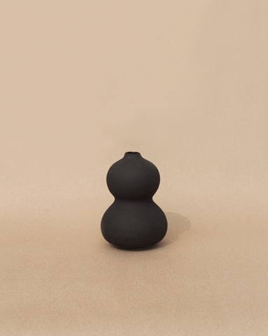 Black Sculptural Vase
