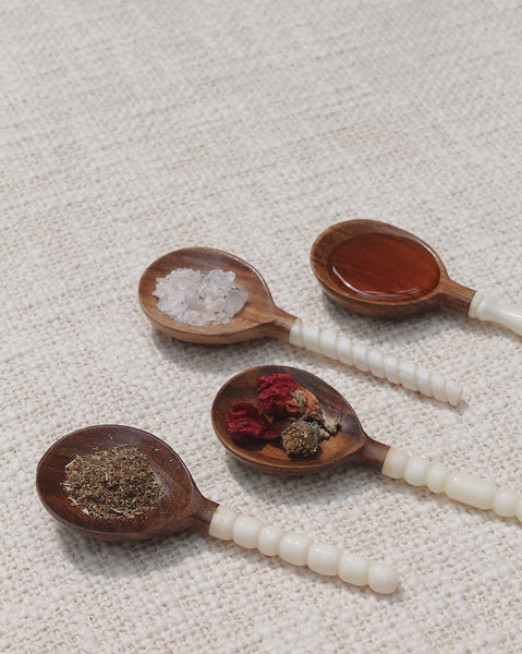Kiri Wooden Condiment Spoons (Set of 4)