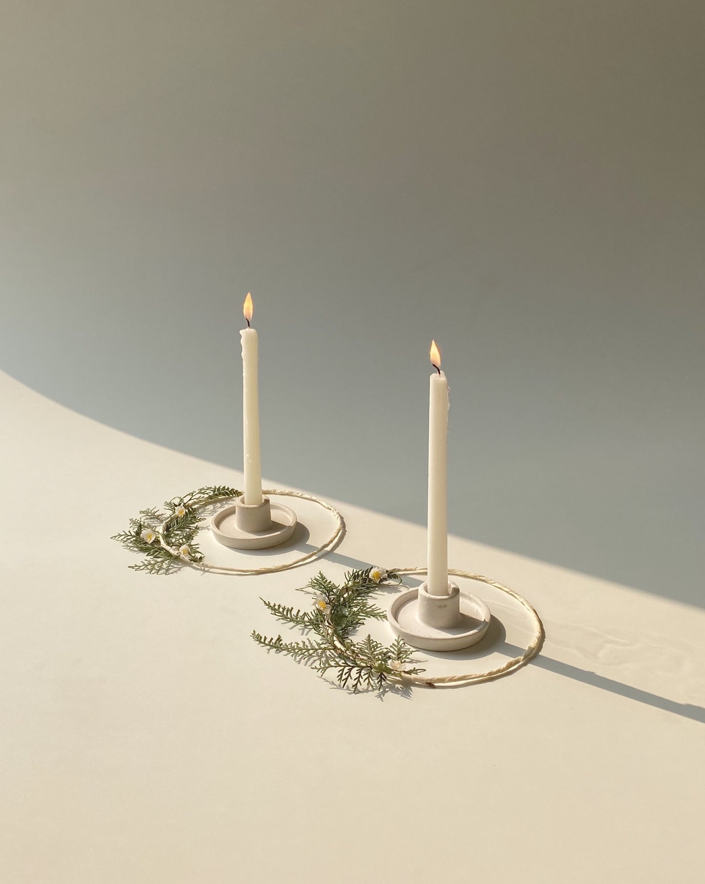 White Taper Candles (Set of 4)